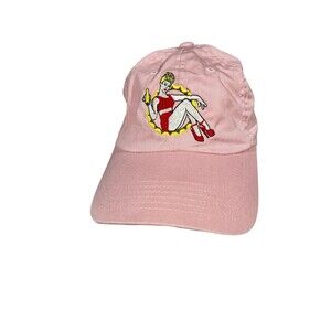BOTTLED BLONDE PORT AUTHORITY PINK ADJUSTABLE BASEBALL CAP